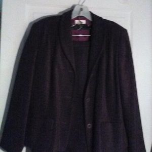 Talbots Chenille Petite Blazer & Misses Skirt